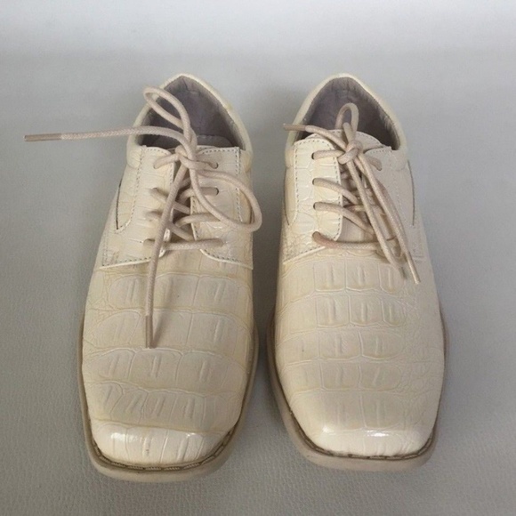 Jimi Jaymz Boys' Dress Shoes Ice (cream) Size 13.5 - Picture 2 of 7
